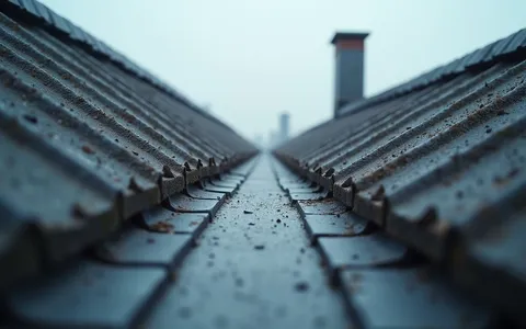 Eye-level view of attic roof with visible ventilation vents